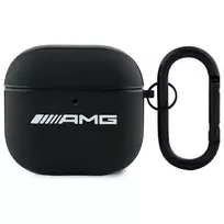 AMG AMA4SLWK AirPods 4 Dėklas Juoda Oda Baltas Logotipas
