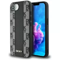 DKNY Odinis dėklas su šachmatų raštu MagSafe, skirtas iPhone 16e / 17e, juodas