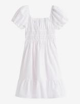 Tommy Hilfiger - Seersucker Puff Sleeves Dress Ss - Suknelė trumpomis rankovėmis - Balta
