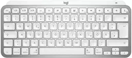 Minimalistinė Belaidė Klaviatūra su pašvietimu MX Keys MIni for Mac, DE išdėstymas, Pilka