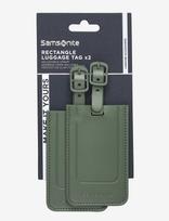 Samsonite - Rectangle Luggage Tag X2 - Kelionių aksesuarai - Chaki spalva