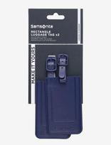 Samsonite - Rectangle Luggage Tag X2 - Kelionių aksesuarai - Tamsiai mėlyna