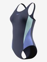 Speedo - Colourblock Splice Muscleback Swimsuit - Sportinis maudymosi kostiumėlis - Mėlyna