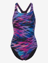 Speedo - Hyperboom Print Medalist Swimsuit - Sportinis maudymosi kostiumėlis - Marga / raštuota