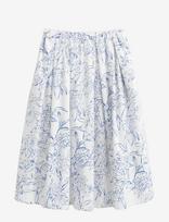 Gant - Floral Print Pull On Skirt - Iki kelių ir midi sijonai - Balta