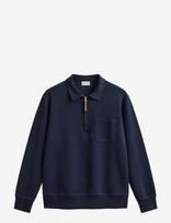 Gant - Ponte Di Roma Halfzip - Megztinis su užtrauktuku - Tamsiai mėlyna