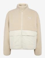 PUMA - Re:fibre Sherpa Jacket W - Sportinė laisvalaikio striukė - Kreminė spalva
