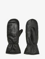Becksöndergaard - Leather Nylona Mitten - Kumštinės pirštinės - Juoda