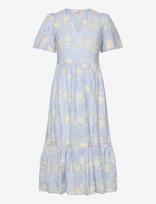A-View - Daffodil Dress - Ilga suknelė - Mėlyna
