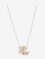 Lauren Ralph Lauren - Lrl Pearl Logo Drop Necklace - Grandinėlė - Aukso