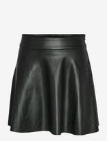 NOISY MAY - Nmandy Coated Hw Flared Skirt  Noos - Trumpas sijonas - Juoda