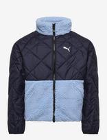 PUMA - Quilted Sherpa Jacket - Dygsniuota striukė - Tamsiai mėlyna