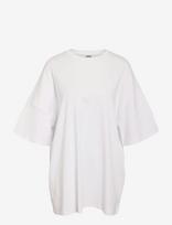 NOISY MAY - Nmmocca 2/4 Boxy Tee Dress Jrs Noos - Trumpa suknelė - Balta