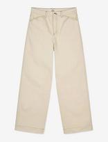 Mads Nørgaard - Soil Denim Kargo Pants - Platūs džinsai - Kreminė spalva