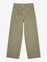Mads Nørgaard - Soil Denim Kargo Pants - Platūs džinsai - Chaki spalva