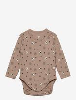 Hummel - Hmlmini Aop Body L/S - Marškinėliai ilgomis rankovėmis - Smėlio