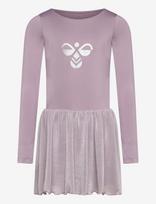 Hummel - Hmljr Glitter Tights Gymsuit L/S - Ilgarankovis bodis - Violetinė