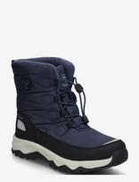 Hummel - Brook High Tex Boot Jr - Žieminiai batai su raišteliais - Tamsiai mėlyna