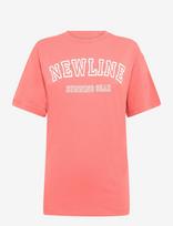 Newline - Nwllogo T-Shirt S/S - Sportiniai marškinėliai - Koralinė spalva