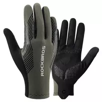 ROCKBROS Full Finger Cycling Gloves Spring/Summer/Autumn, Size: XL - Green