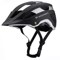 Wozinsky MTB šalmas su nuimamu skydeliu, lengvas 57-62 cm Juodas-Sidabrinis