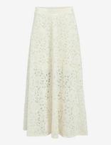 Object - Objbianca Mw Lo Long Skirt Noos - Maxi sijonas - Balta
