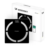 Wozinsky WIWL-30 išmaniosios kūno sudėties svarstyklės su Bluetooth - juodos