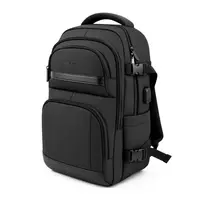 Wozinsky WPW-20L kelioninė kuprinė su skyriumi nešiojamam kompiuteriui iki 15 inch, 40x20x25 cm, rankiniam bagažui, 20L - Juoda