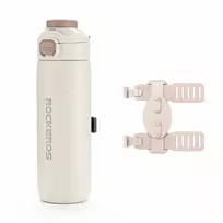 ROCKBROS Terminis Dviračio Butelis S550H-1 su Magnetiniu Dirželiu, Smėlio Spalvos, 550 ml