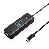 ORICO PWCUR-C3 3-Port USB-C Hub with USB-A 3.0, USB-C 3.0, and Gigabit Ethernet - Juoda