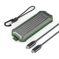 ORICO OTPX-G2 M.2 NVMe/SATA SSD USB-C 3.2 Tactical Enclosure - Grey-Green