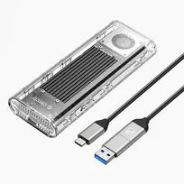 ORICO TCM2-G20 M.2 NVMe USB-C 3.2 20Gb/s Dėklas - Sidabrinis/Skaidrus