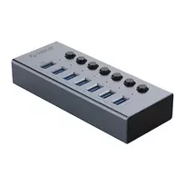 ORICO BT2U3-7AB 7-Port USB 3.0 Hub su atskirais jungikliais - Pilka