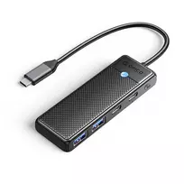 ORICO PAPW2AC-C3 USB-C Hub, 2x USB-A 3.0 + 2x USB-C 3.0, Juoda