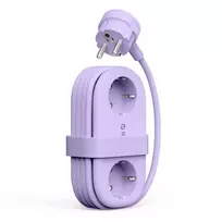 ORICO AP3 65W GaN 6-in-1 Power Strip su 2 AC lizdais, 2 USB-A ir 2 USB-C prievadais - violetinė