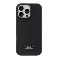 Audi Silikoninis Dėklas, Skirtas iPhone 16 Pro Max 6,9 inch, Juodas, Kietas Dėklas AU-LSRIP16PM-Q3/D1-BK