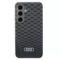 Audi IML Stitching Pattern MagSafe Case Samsung Galaxy S24 S921 Juodas Kietas Dėklas
