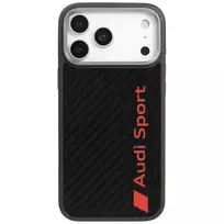 Audi R8 Carbon Fiber MagSafe Case for Apple iPhone 17 Pro Max Black