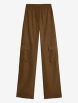 7 For All Mankind - Cargo Wide Pant Popeline Toffee - Cargo kelnės - Ruda