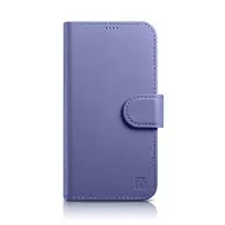 iCarer Wallet Case 2in1, skirta iPhone 14 Pro, odinis dėklas su pinigine ir RFID blokavimu, šviesiai violetinė (WMI14220726-LP)