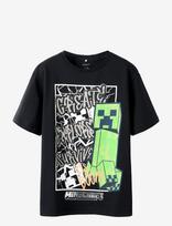 Name It - Nkmmase Minecraft Ss Nreg Top Noos Bfu - Marškinėliai trumpomis rankovėmis - Juoda