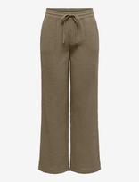 JDY - Jdytheis Life Wide Pant Wvn Noos - Plačios kelnės - Chaki spalva