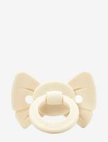 Elodie Details - Pacifier Binky Bow Nb Oat White - Čiulptukas - Kreminė spalva