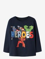 Name It - Nmmflint Marvel Ls Nreg Top Mar - Ilgarankoviai marškinėliai - Tamsiai mėlyna