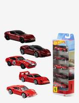 Hot Wheels - Ferrari 5-Pack, Set Of 5 Die-Cast Toy Ferrari Automobiles In 1:64 Scale - Kiti žaisliniai automobiliai - Marga / raštuota