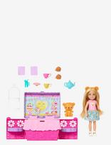 Barbie - Chelsea Family & Friends Club Pop-Up Tea Party Playset With Small Doll & 10+ Accessories - Lėlė - Rožinė