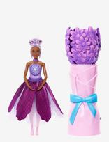 Barbie - Petal Pop Scented Fashion Doll With Purple Dress, Reveal Accessories Like Bunny & More - Lėlė - Violetinė