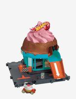 Hot Wheels - City Downtown Ice Cream Swirl Playset From The Series “Let’s Race” With 1 Toy Car - Žaidimų rinkiniai - Mėlyna