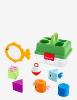 Fisher-Price - Friendship Forest Sort & Store Tackle Box Baby Toy With 6 Shape Blocks & Fishing Net - Žaislas - Marga / raštuota