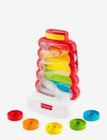 Fisher-Price - Drop Through Rock-A-Stack Baby & Toddler Developmental Activity Toy, 5 Coins - Žaislai motoriniams įgūdžiams - Marga / raštuota